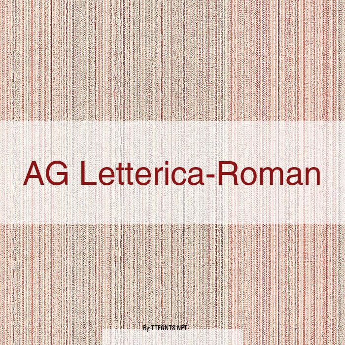 AG Letterica-Roman example
